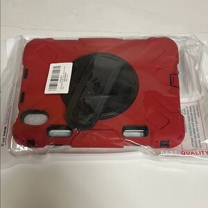 Red Protective Tablet Case with Stand